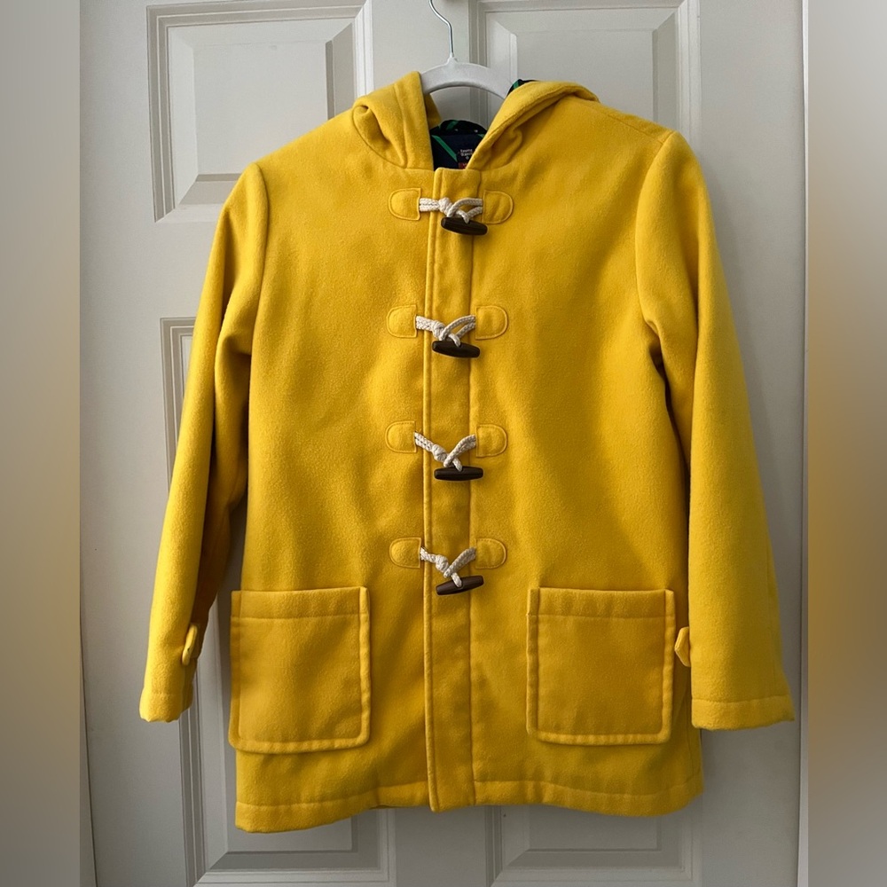 Girl’s Rowing Blazer Target Yellow Fleece Duffle Coat with Toggle buttons hood L